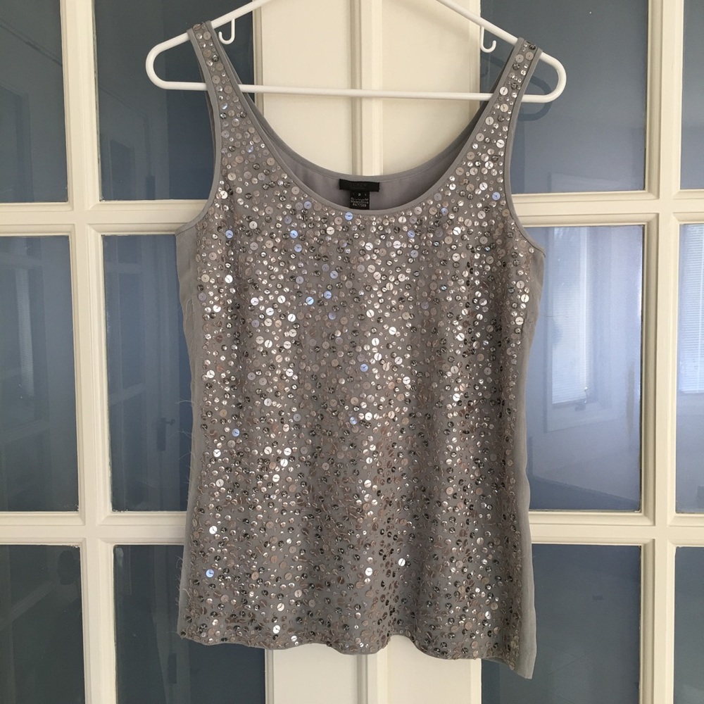 JCrew Collection Sequin Silk Cami